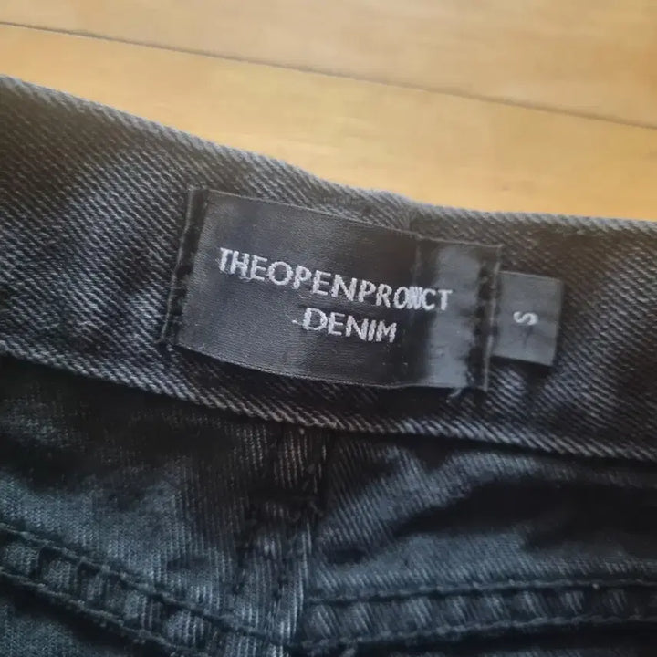 [BUNJANG] TheOpen Product Black Denim Cut-off Hem Jeans (Size S) / 더 오픈 프로덕트 데님 블랙 s