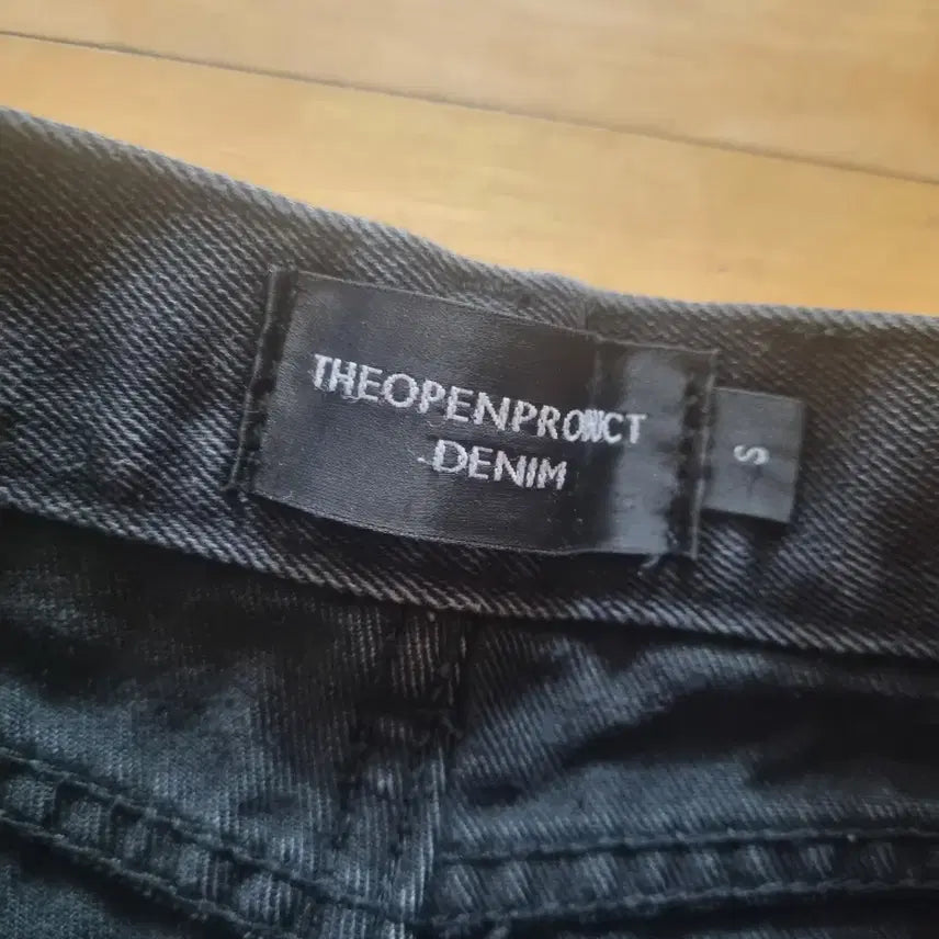 [BUNJANG] TheOpen Product Black Denim Cut-off Hem Jeans (Size S) / 더 오픈 프로덕트 데님 블랙 s