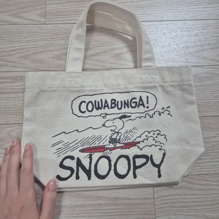 [BUNJANG] Snoopy Canvas Tote Bag / 스누피가방