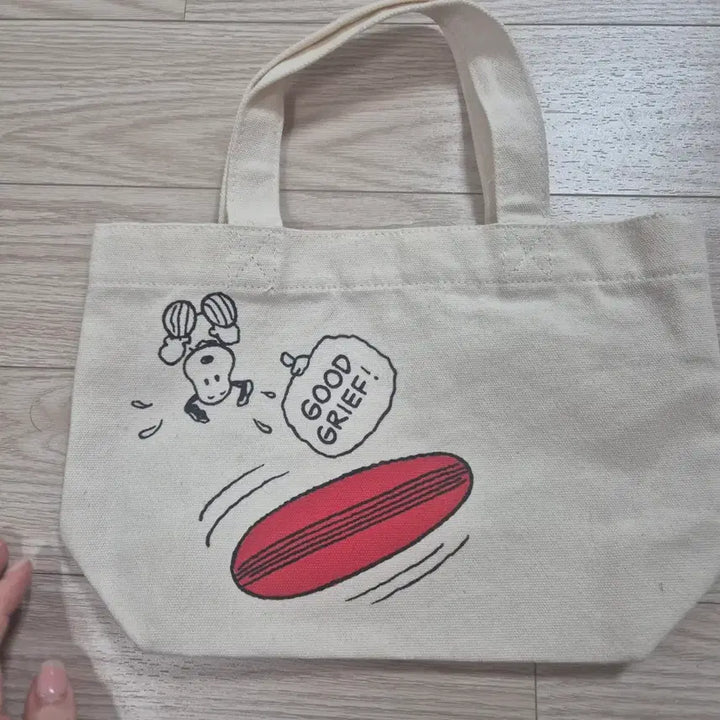 [BUNJANG] Snoopy Canvas Tote Bag / 스누피가방