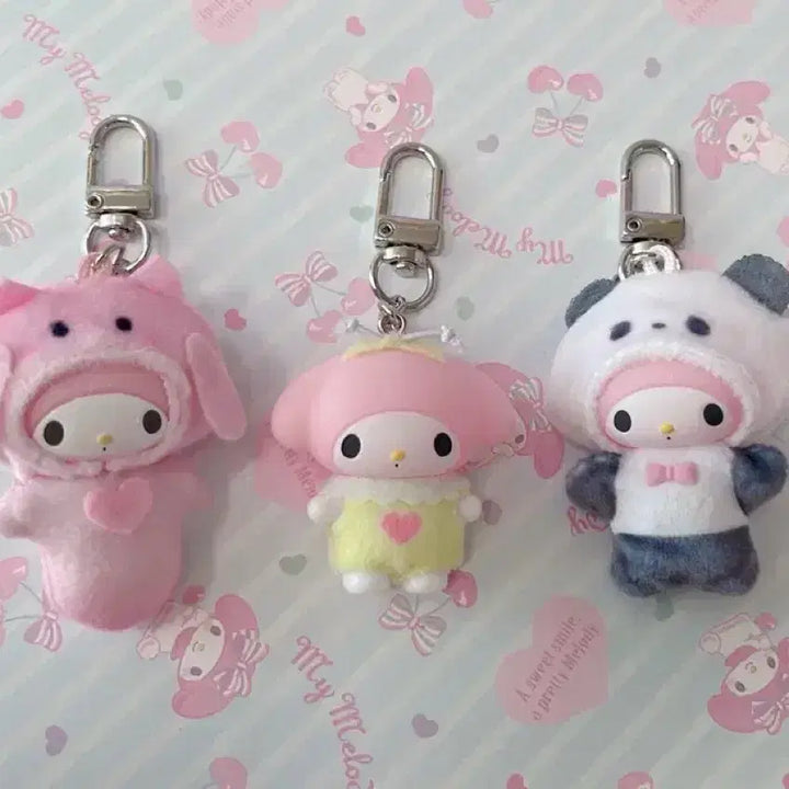 [BUNJANG] Sanrio Chibitomo My Melody 3 Types Set / 산리오 치비토모 마이멜로디 3종세트
