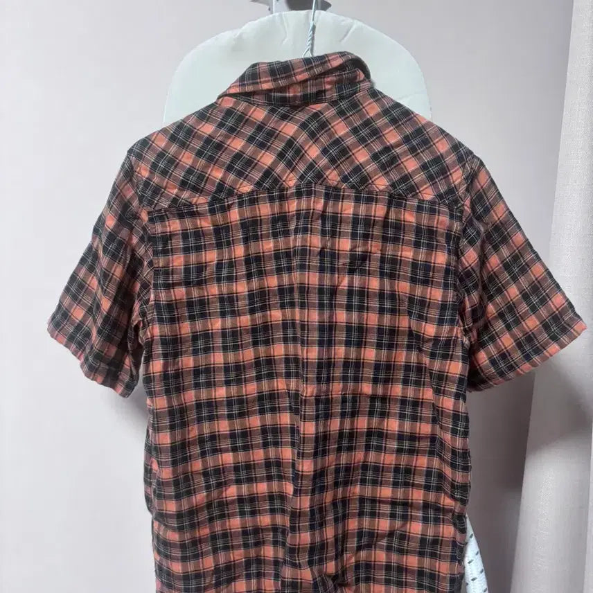 [BUNJANG] Carhartt Orange Check Shirt - Size S / 칼하트 오렌지 체크 셔츠 S