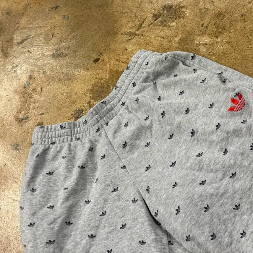 [BUNJANG] Adidas Trefoil Dot Pattern Grey Training Pants / [정품/95] 아디다스 삼선 도트 패턴 트레포일 회색 트레이닝 바지