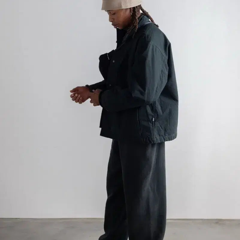 [BUNJANG] Ends and Means Quilted Coverall Muddy Black XL / [XL] 엔즈앤드민즈 / 퀼티드 커버올 / ends and means