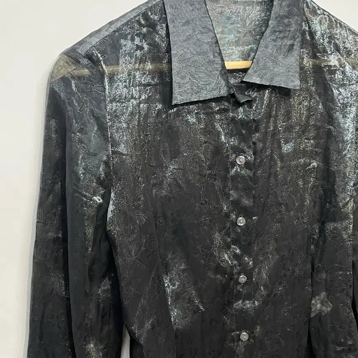 [BUNJANG] See-Through Shirt Blouse (M) / 시스루 셔츠 블라우스