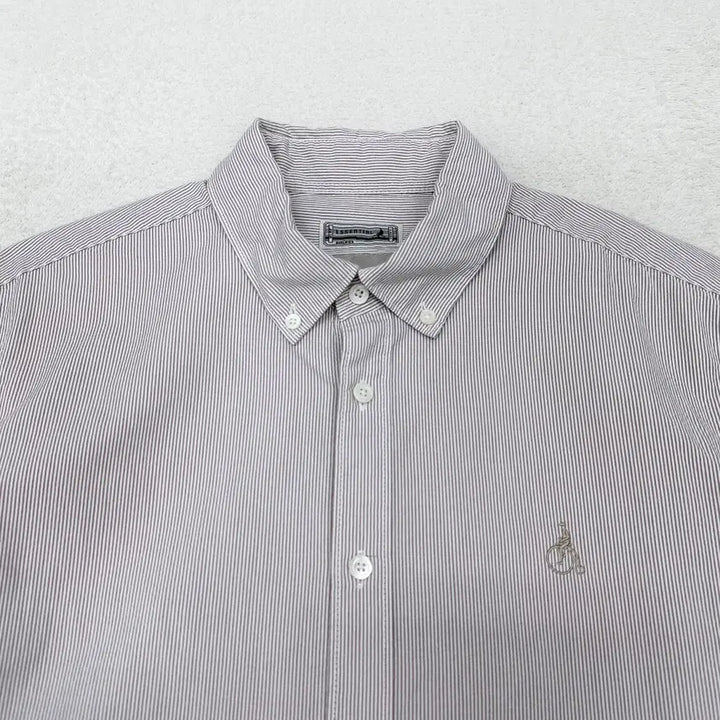 [SOLD OUT] [100] 빈폴 스트라이프 코튼 하프 셔츠