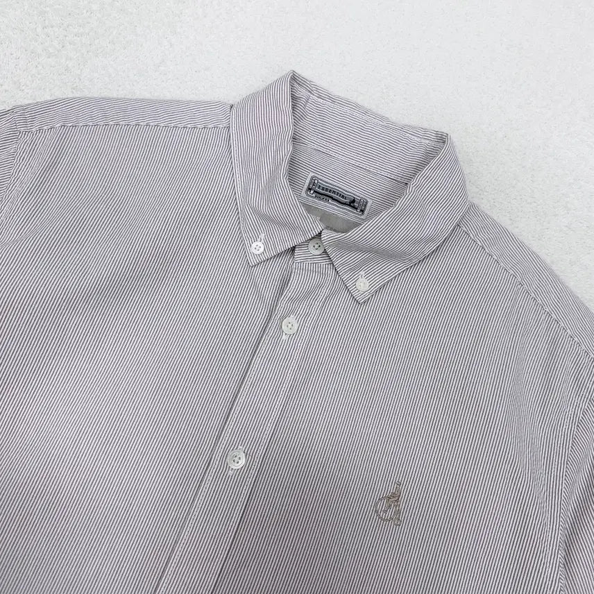 [SOLD OUT] [100] 빈폴 스트라이프 코튼 하프 셔츠