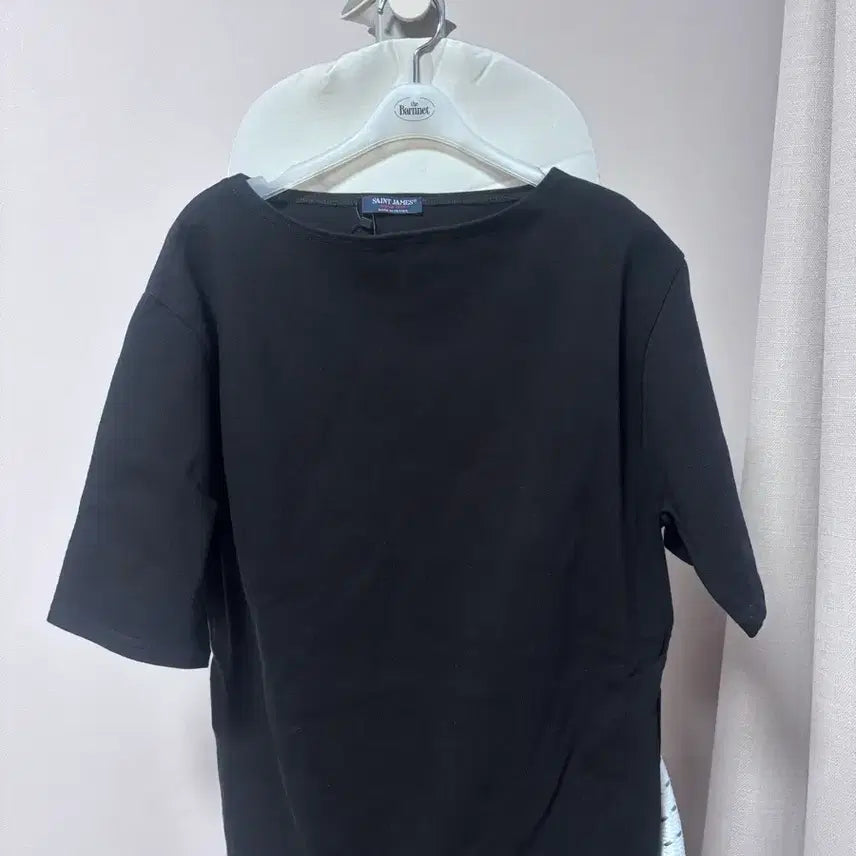 [BUNJANG] Saint James Black Short Sleeve T-Shirt / 세인트제임스 블랙 반팔 티셔츠 ml