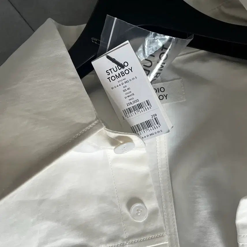 [BUNJANG] Studio Tomboy White Shirt S / 새상품)) 톰보이 화이트 셔츠 s