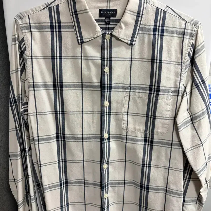 [BUNJANG] Club Monaco Standard Fit Checkered Shirt / (정가 19) 클럽 모나코(Club Monaco) 체크 셔츠 M/M