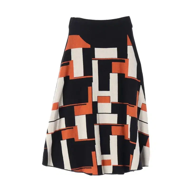 [BUNJANG] Rayon Poly Nylon Printing Skirt (Women&