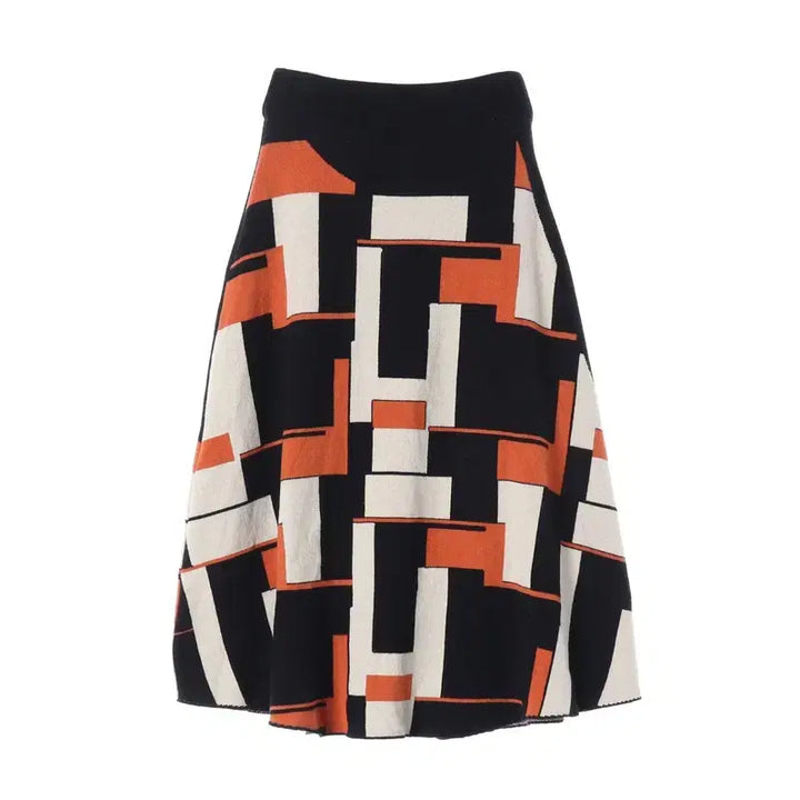 [BUNJANG] Rayon Poly Nylon Printing Skirt (Women&