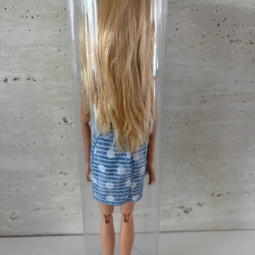 [BUNJANG] Barbie Doll Blonde Wavy Hair Blue Skirt / 바비인형 금발 웨이브 헤어 블루 스커트