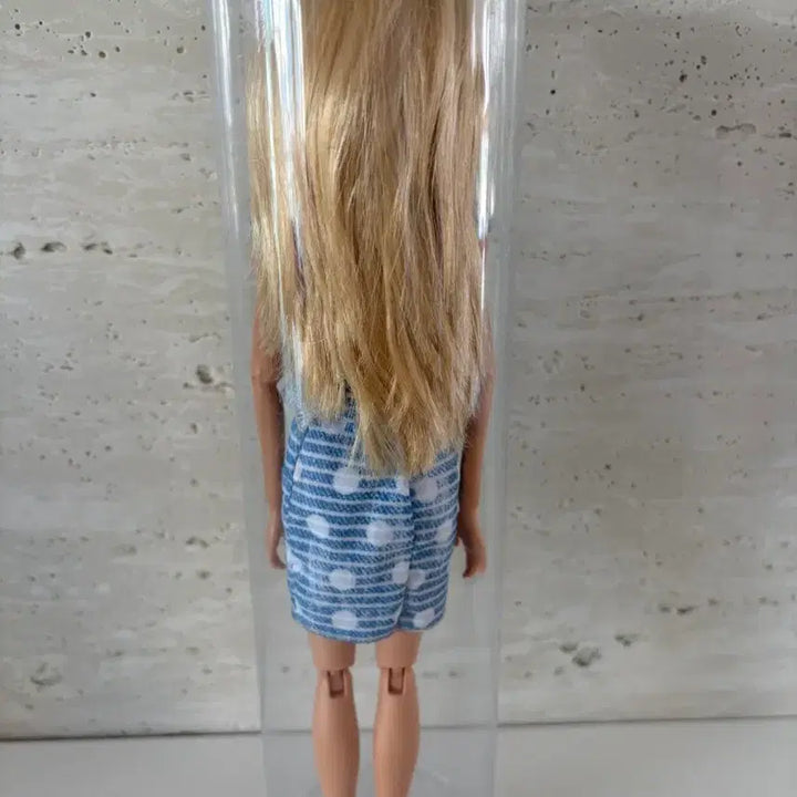 [BUNJANG] Barbie Doll Blonde Wavy Hair Blue Skirt / 바비인형 금발 웨이브 헤어 블루 스커트
