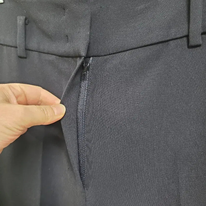 [BUNJANG] MICHAA Black High-Waist Wide Slacks Women&