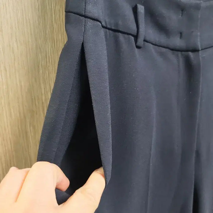 [BUNJANG] MICHAA Black High-Waist Wide Slacks Women&