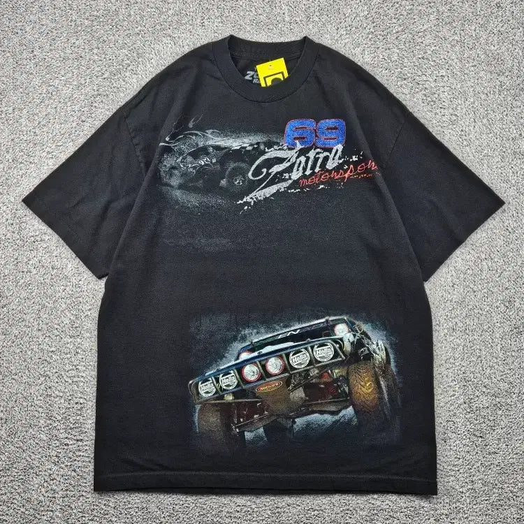 [BUNJANG] TEAM ZORRO RACING Short Sleeve T-Shirt (Estimated L) / 팀 조로 레이싱 반팔 티셔츠 ( L추정 ) / 12103