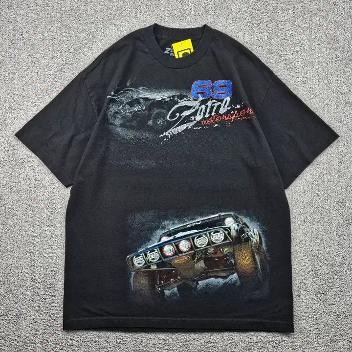 [BUNJANG] TEAM ZORRO RACING Short Sleeve T-Shirt (Estimated L) / 팀 조로 레이싱 반팔 티셔츠 ( L추정 ) / 12103