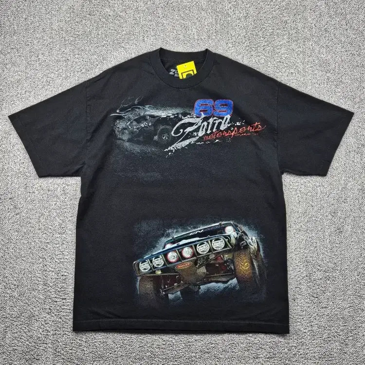 [BUNJANG] TEAM ZORRO RACING Short Sleeve T-Shirt (Estimated L) / 팀 조로 레이싱 반팔 티셔츠 ( L추정 ) / 12103