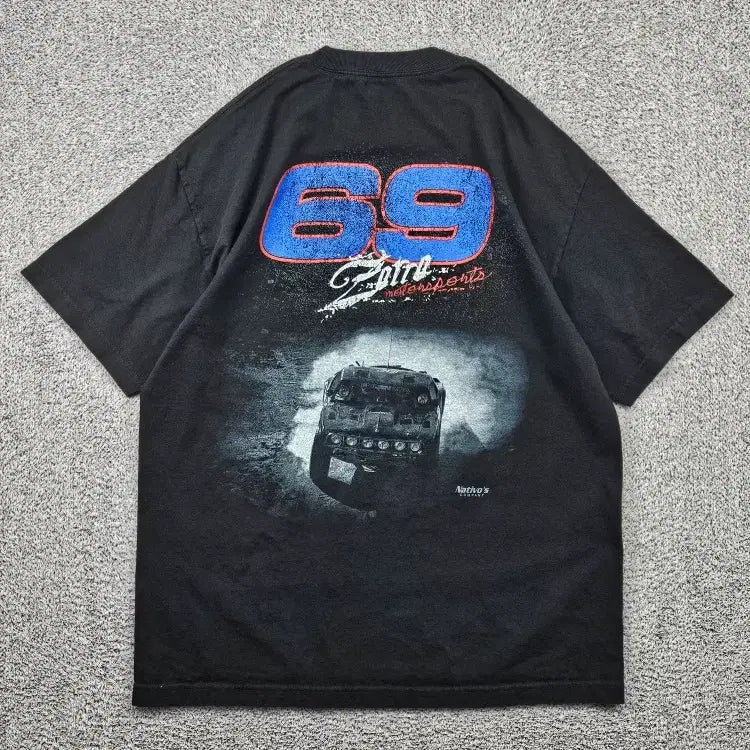[BUNJANG] TEAM ZORRO RACING Short Sleeve T-Shirt (Estimated L) / 팀 조로 레이싱 반팔 티셔츠 ( L추정 ) / 12103