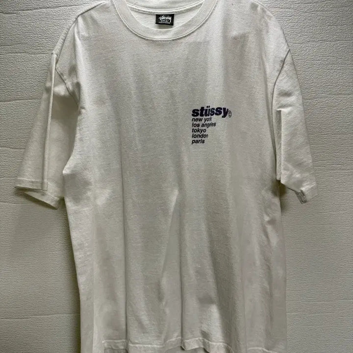 [SOLD OUT] 스투시 딸기 반팔 티셔츠 화이트