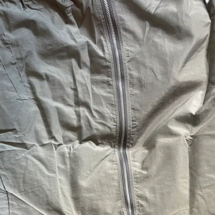 [BUNJANG] Short Sleeve Shorts Zip-up Set - Grey / 반팔 반바지 바스락 집업 세트 그레이