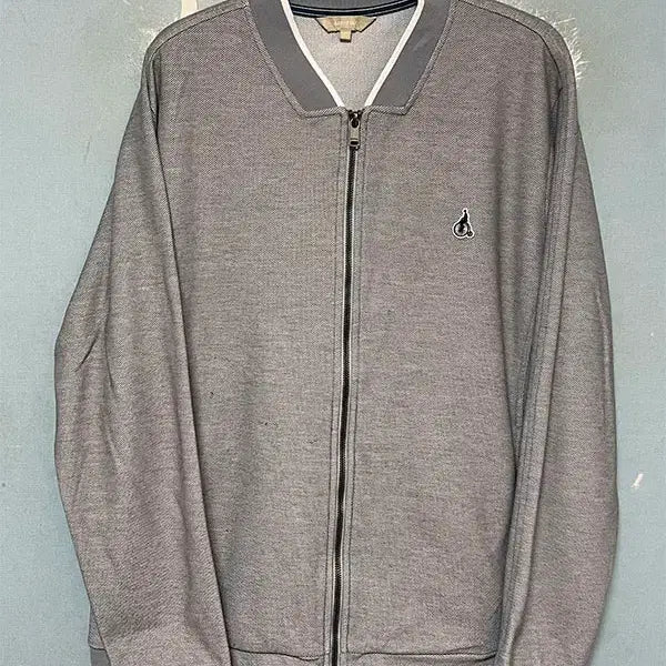 [BUNJANG] Beanpole Gray Honeycomb Pique Zip-up Cardigan Spring/Summer Casual L 100 / 빈폴 그레이 허니콤 피케 집업 카디건 춘하 봄버 캐주얼 L 100