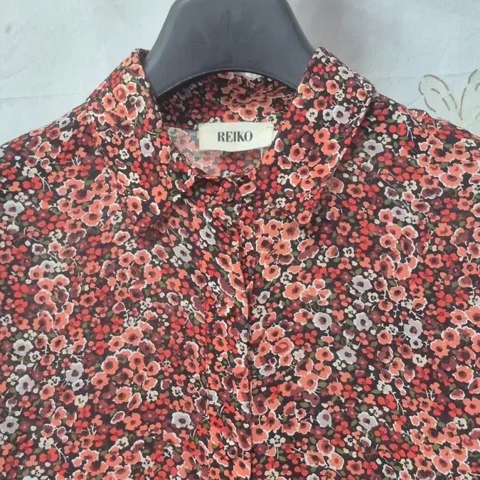 [BUNJANG] Reiko Floral Print Shirt Dress / 프랑스)  레이코   플로랄   프린터   원피스