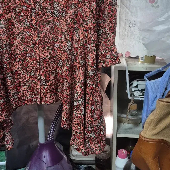 [BUNJANG] Reiko Floral Print Shirt Dress / 프랑스)  레이코   플로랄   프린터   원피스