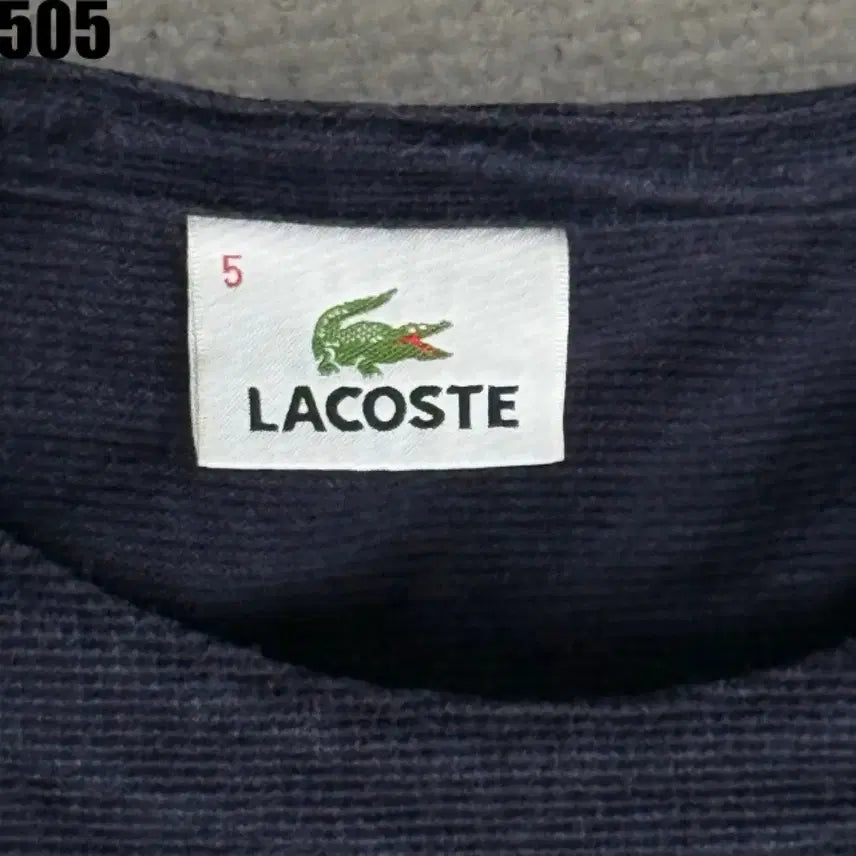 [BUNJANG] Lacoste Striped Long Sleeve T-Shirt Navy XL / 라코스테 스트라이프 긴팔 티셔츠 네이비 XL