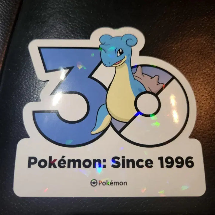 [BUNJANG] Pokemon 30th Anniversary Logo Sticker - Lapras Hologram / 포켓몬 30주년 로고 스티커 1165종 (라프라스)