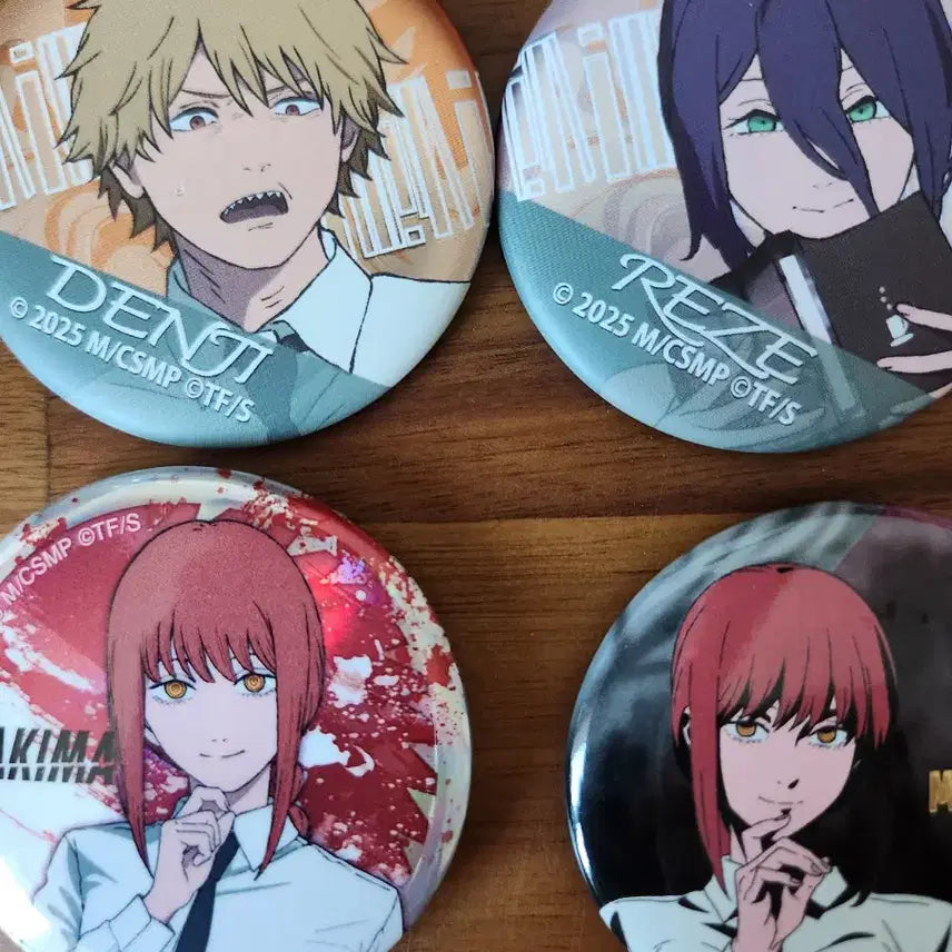 [BUNJANG] Chainsaw Man Character Badge Bundle Set / 체인소맨 레제 캔뱃지