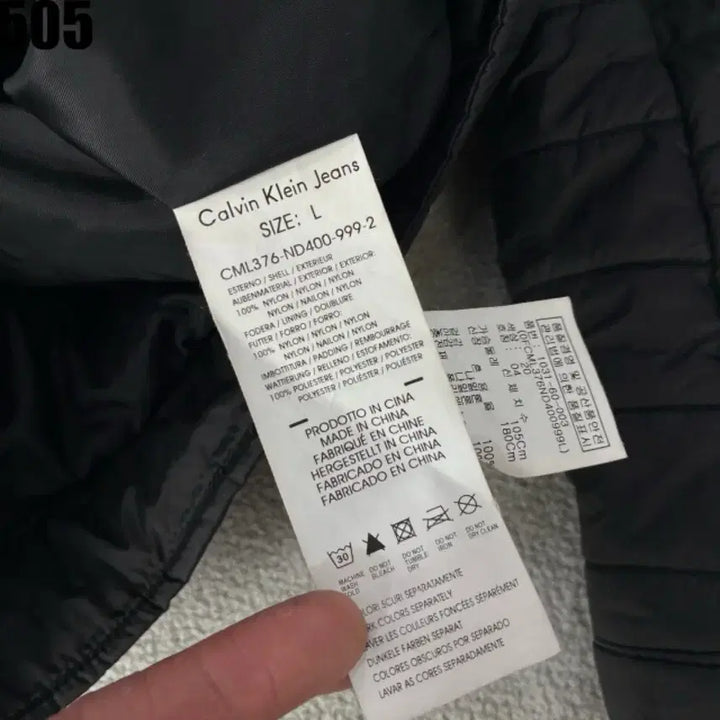 [BUNJANG] Calvin Klein Black Quilted Padded Jacket / 캘빈클라인 블랙 퀼팅 패딩 자켓