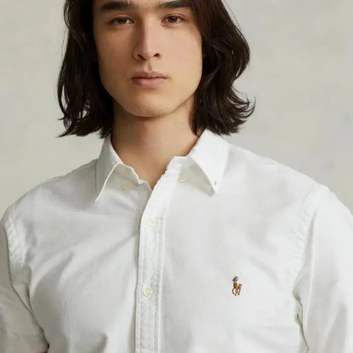 [BUNJANG] Polo Ralph Lauren White Oxford Shirt L / 폴로 랄프로렌 화이트 옥스포드 셔츠 L