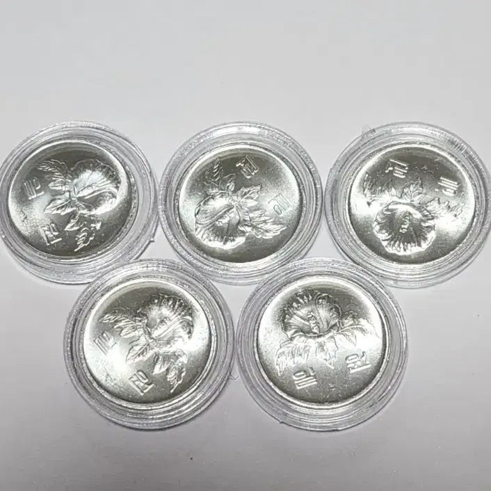 [BUNJANG] 1983 1 Won Coin Bundle (5 Pieces) / 1983년 1원 5개 일괄
