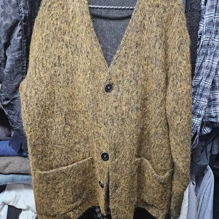 [BUNJANG] Our Legacy Mohair Olive Cardigan / 아워레가시 모헤어 올리브 46