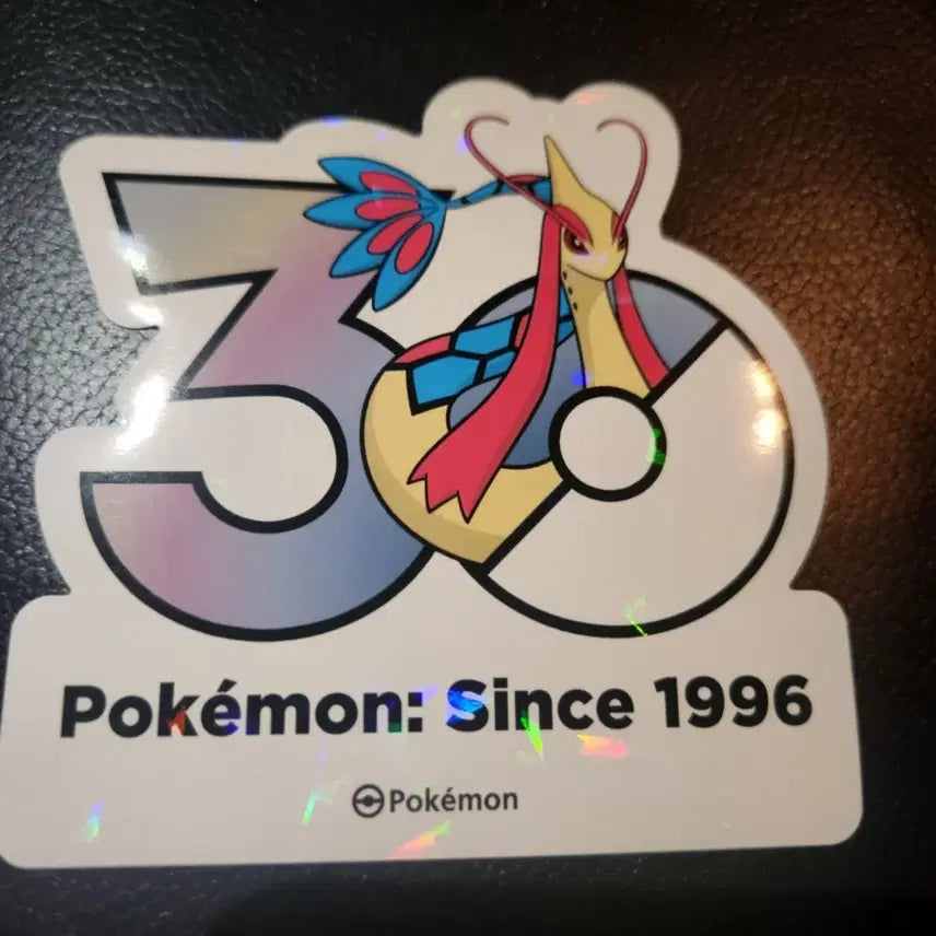 [BUNJANG] Pokemon 30th Anniversary Logo Sticker - Milotic / 포켓몬 30주년 로고 스티커 1165종 (밀로틱)