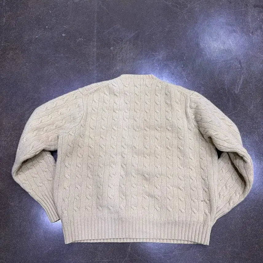 [BUNJANG] Polo Ralph Lauren Classic Cable Knit Lambswool Sweater Women&