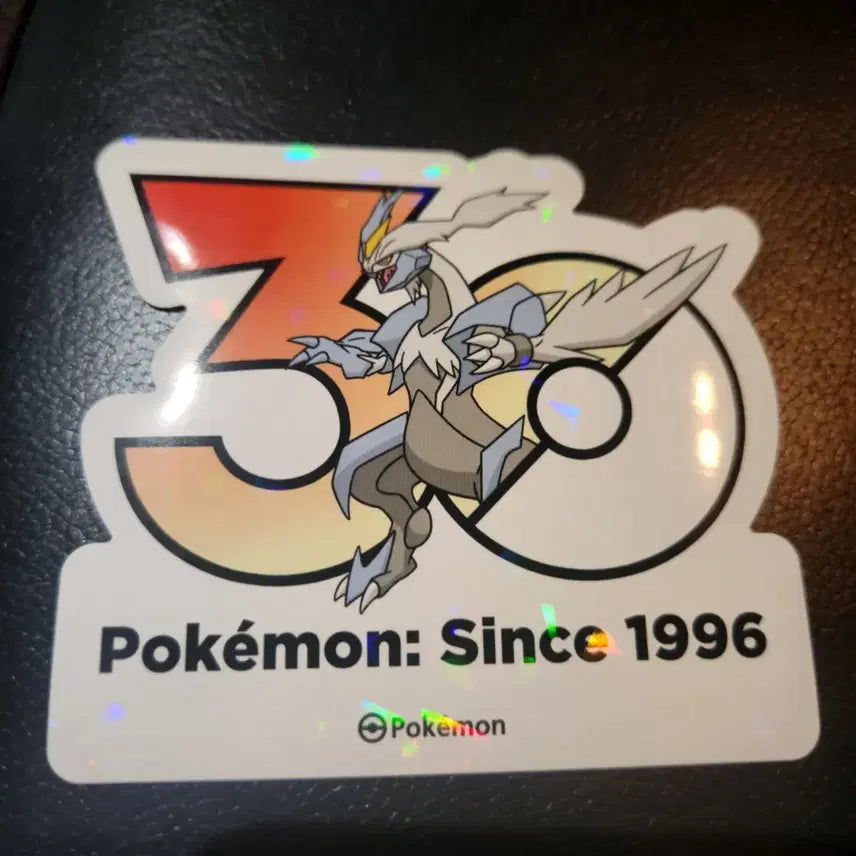 [BUNJANG] Pokemon 30th Anniversary Logo Sticker (White Kyurem) / 포켓몬 30주년 로고 스티커 1165종 (화이트 큐레무)