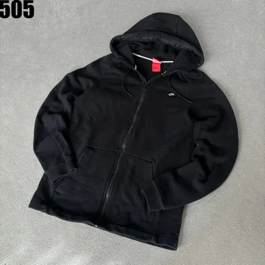 [BUNJANG] Nike Black Hooded Sweatshirt (M) / 나이키 블랙 후드집업 m