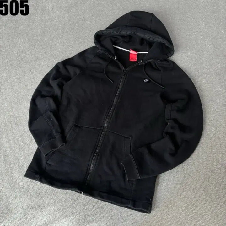 [BUNJANG] Nike Black Hooded Sweatshirt (M) / 나이키 블랙 후드집업 m