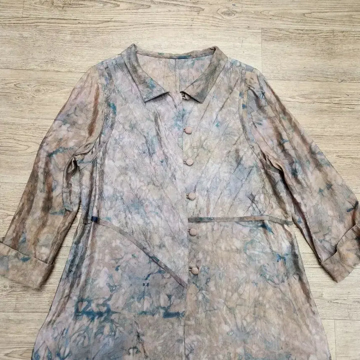 [BUNJANG] Water Dyeing Gauze Blouse / 물드림인견블라우스