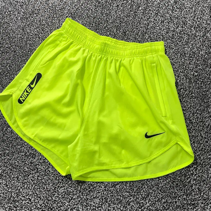 [BUNJANG] Nike Vintage Running Shorts Neon Yellow Mesh Lining / 빈티지9. 나이키 러닝 숏팬츠 반바지 네온 형광 옐로우 안감 메쉬