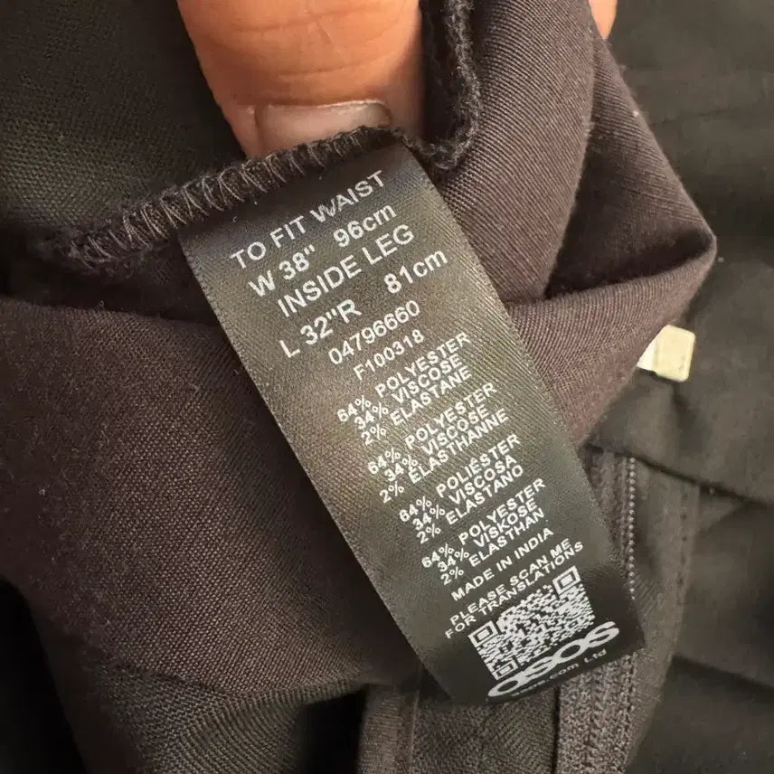 [BUNJANG] ASOS Wide-Leg Slacks Black 38 New / 아소스 와이드슬랙스 38 보관 새제품