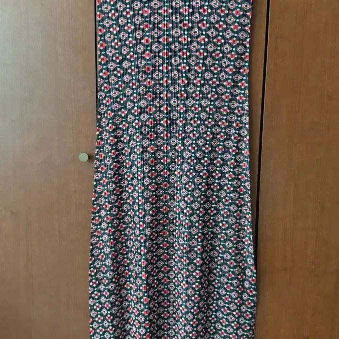 [BUNJANG] Pattern Pleats Long Dress / 패턴 플리츠 롱 원피스