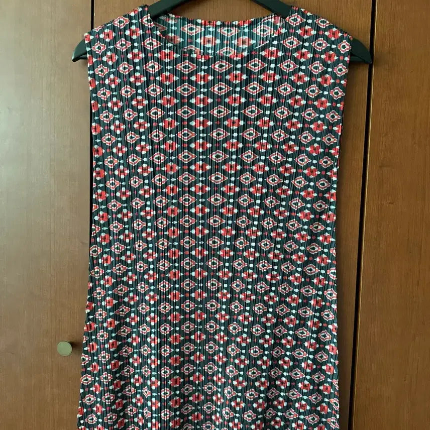 [BUNJANG] Pattern Pleats Long Dress / 패턴 플리츠 롱 원피스