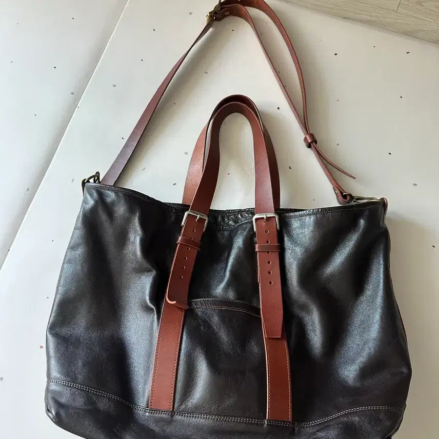 [BUNJANG] MBS B-3 Tote Shoulder Bag / mbs 엠비스 b-3 토트 숄더백 브라운