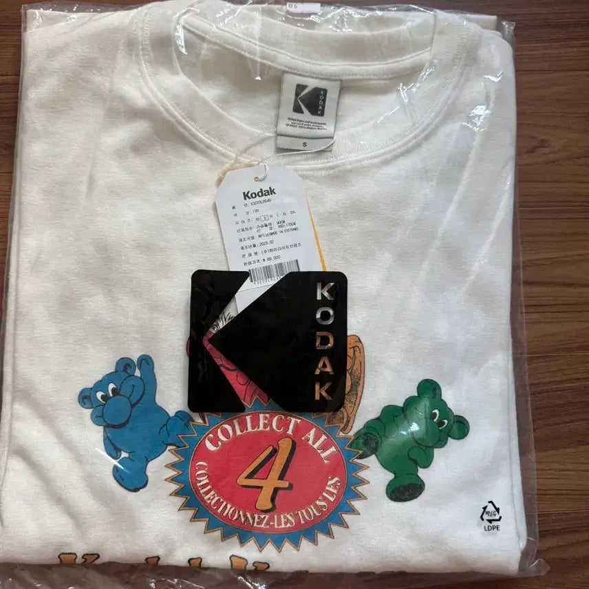 [BUNJANG] Kodak Color Kin Short Sleeve T-Shirt White S / 새상품) 코닥 컬러킨 반팔 티셔츠 화이트s