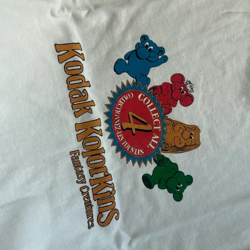 [BUNJANG] Kodak Color Kin Short Sleeve T-Shirt White S / 새상품) 코닥 컬러킨 반팔 티셔츠 화이트s