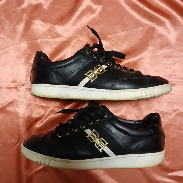 [BUNJANG] BALLY Black Leather Sneakers Set / BALLY 발리 블랙 가죽 스니커즈 셋트